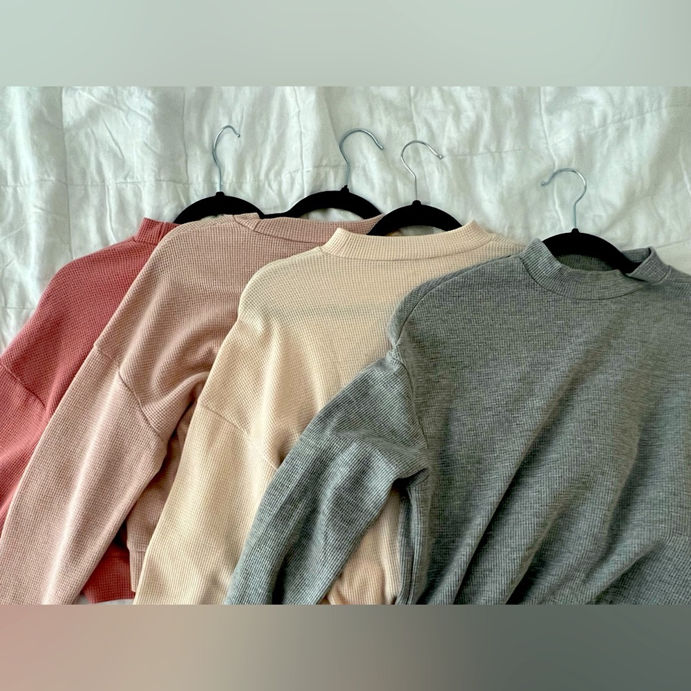 4 NEW SWEATERS